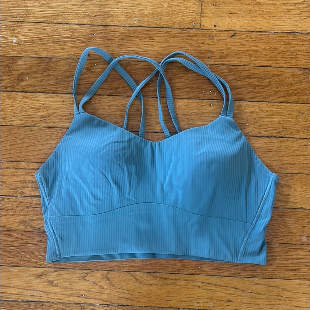 Lululemon Blue Strappy Sports Bra